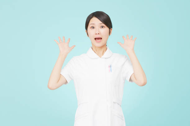 surprised Asian woman