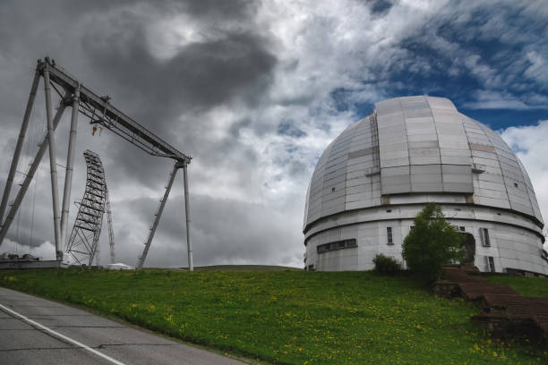 istock BTA 6. Biggest in Eurasia optical astronomical telescope with 6m mirror. Located in Zelenchukskaya, Caucasus Mountains, Russia 996904936