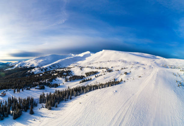 istock Aerial Flight Mountain Clouds Sunrise Beautiful Morning Peaks 996909246