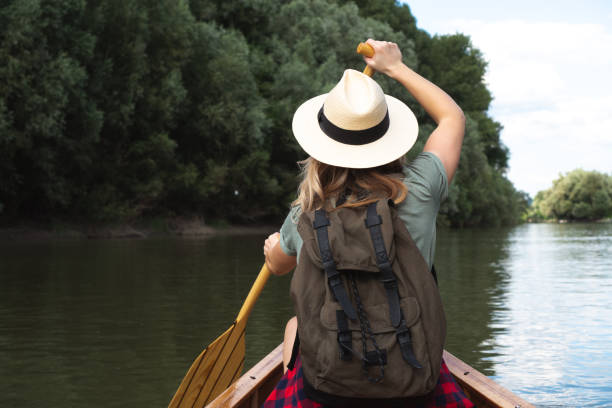 istock Woman in canoe 996916050