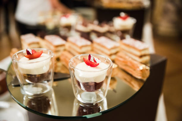 istock Gold and Silver Foiled Wedding Desserts and Mousses 996917328