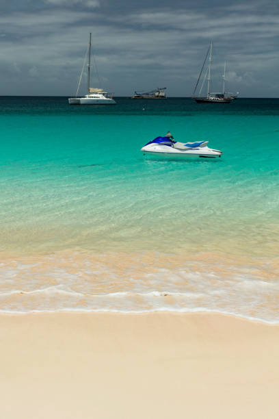 istock Jet ski on tropical beach in Barbados 996917856