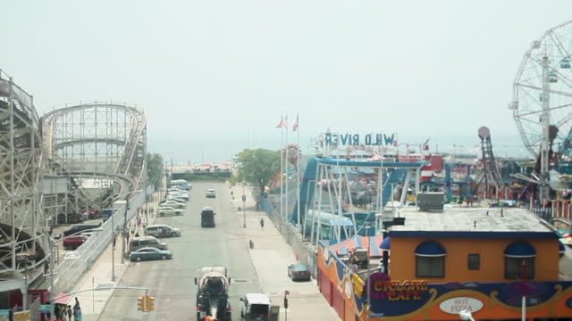 Viewing Coney Island from a Subway Train