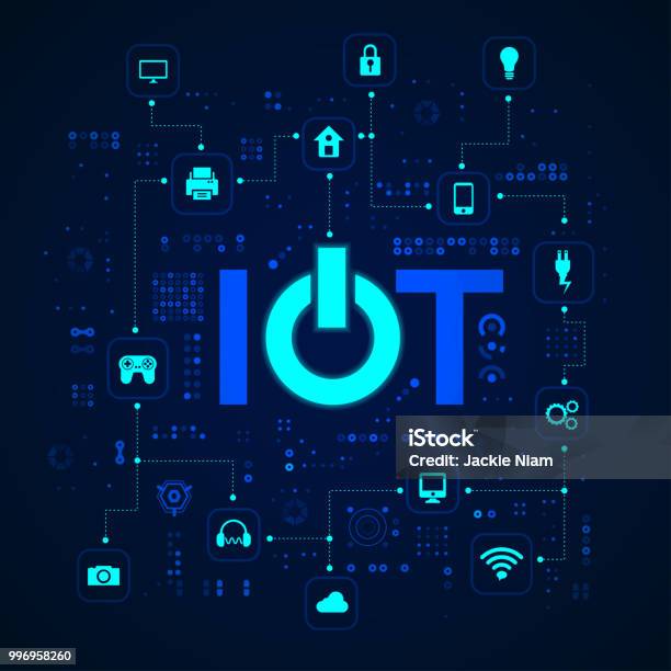 Iot Stock Vektor Art und mehr Bilder von Internet der Dinge - Internet der Dinge, Digital generiert, Technologie