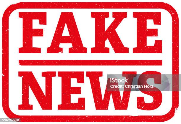 Red Fake News Rubber Stamp Stock Illustration - Download Image Now - Fake News, Rubber Stamp, Artificial