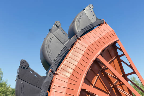 istock Detail bucket wheel digging excavator open pit coal mines Germany 997031050