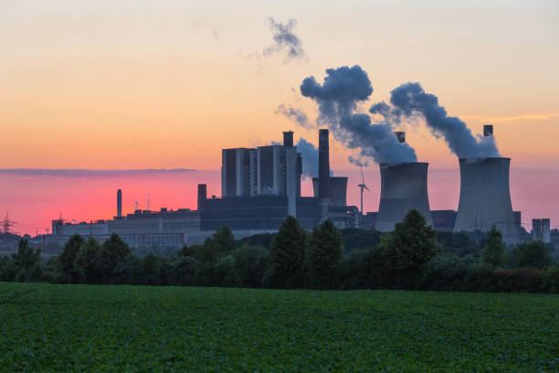 istock Sunset view at Coal-fired power plant in Germany 997031308