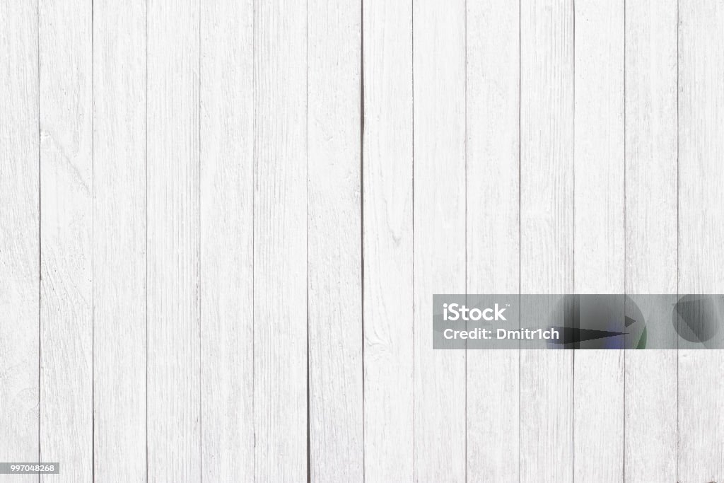 white background wooden table surface, texture planks close-up boards painted in white, the background light wooden surface Wood - Material Stock Photo