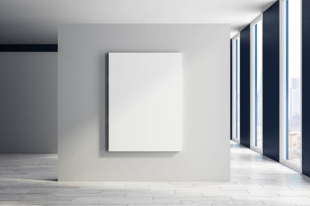istock Modern exhibition hall with poster 997056306