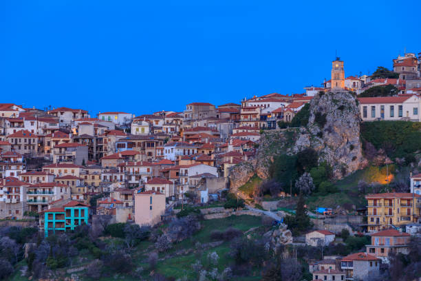 istock Arachova town at sunrise 997091874