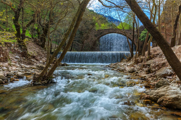 istock Portaikos waterfall in Trikala 997092668