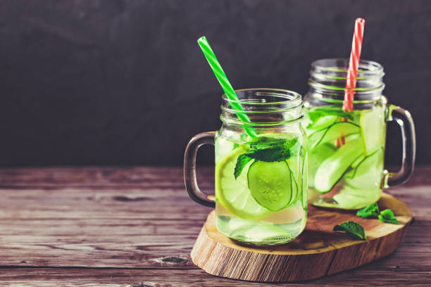 istock Drink infused with lemon and cucumber 997093044
