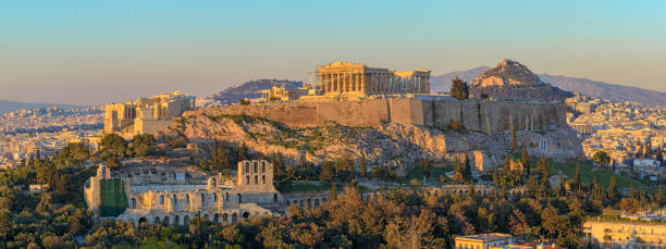 istock View to Athens from above 997096994