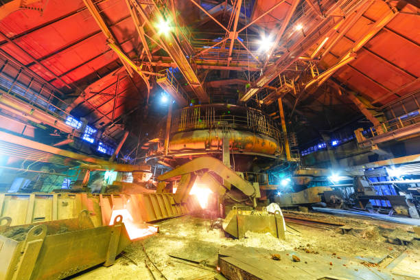 istock Panorama of blast furnace workshop 997123096