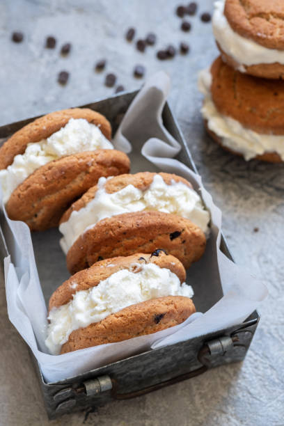istock Chocolate Chip Ice Cream Cookie Sandwiches 997137222