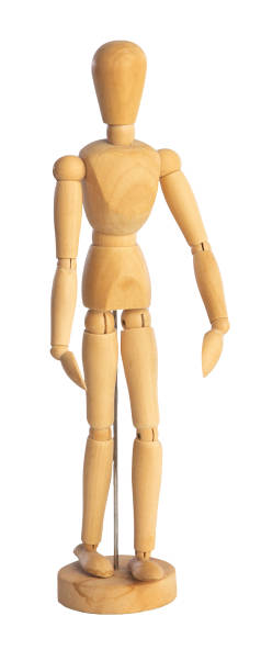 istock Wooden mannequin on pedestal 997162560