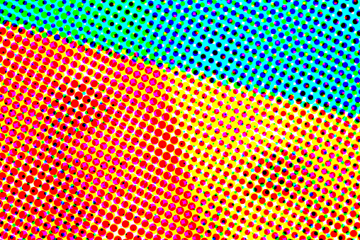 Abstract artistic halftone pattern illustration