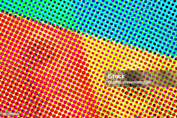 Abstract Artistic Halftone Pattern Illustration Stock Photo - Download Image Now - Pop Art, Backgrounds, Pattern