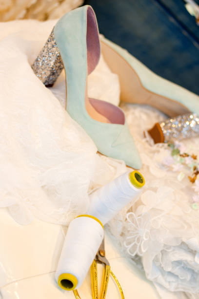 istock Generic white bridal shoes. No people 997271414
