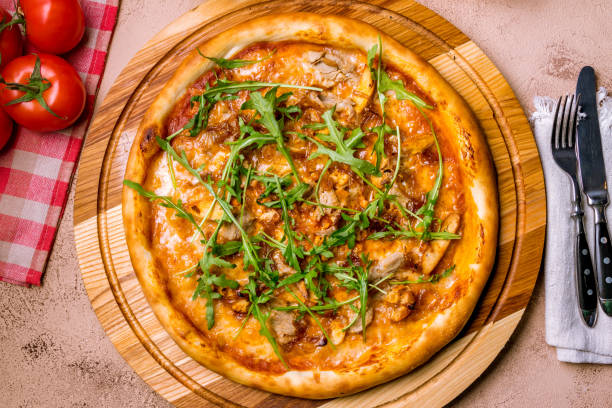 istock Pizza with meat and barbecue sauce 997271556
