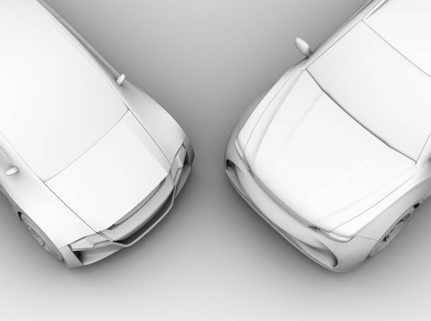 istock Clay shading rendering of sedan and SUV car 997294880