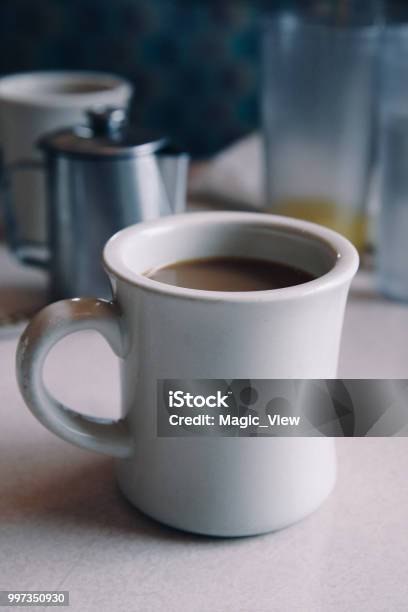 Diner Coffee Stock Photo - Download Image Now - Coffee Cup, 50-54 Years, Coffee - Drink