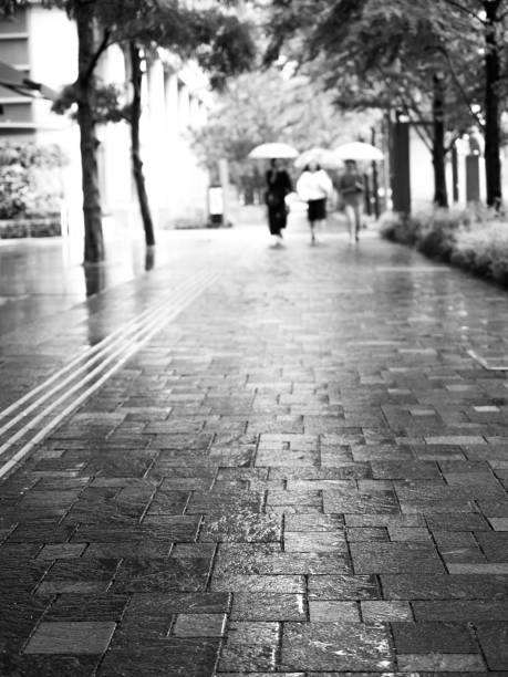 istock Umbrellas and business districts 997355988
