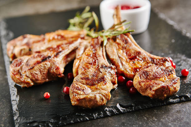 istock Grilled Lamb Chops with Cranberries and Rosemary 997356044