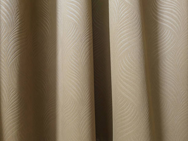 istock Brown curtain in bedroom backgroung 997359642