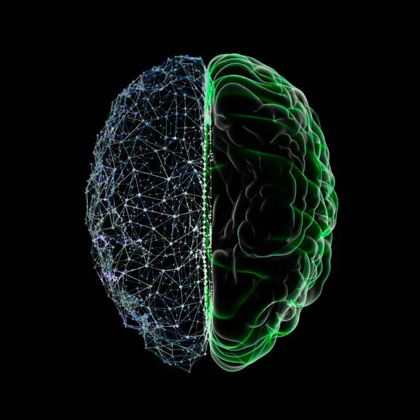 Artificial Intelligence concept Brain Wave, USA, Artificial Intelligence, Globe - Navigational Equipment, Data