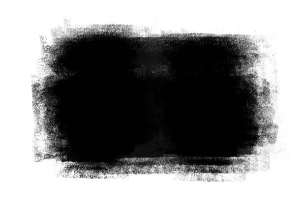 istock Black color graphic patches graphic brush strokes design effect element for background 997365330
