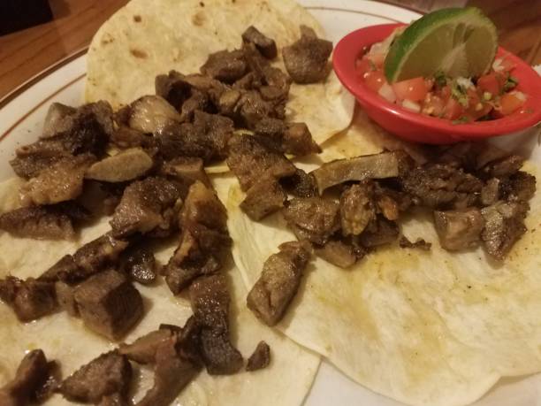 istock beef taco with tortilla and tomato and lime 997369422