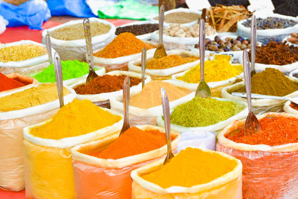 istock Indian dry spicy spices in bags 997369848