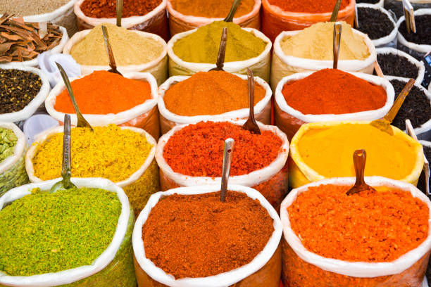 istock Indian dry spicy spices in bags 997370236