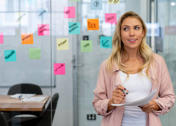 istock Thoughtful woman brainstorming at the office 997374072