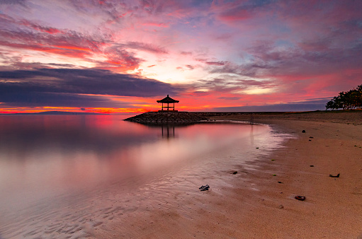 beautiful colors of the morning, Sanur, Bali
