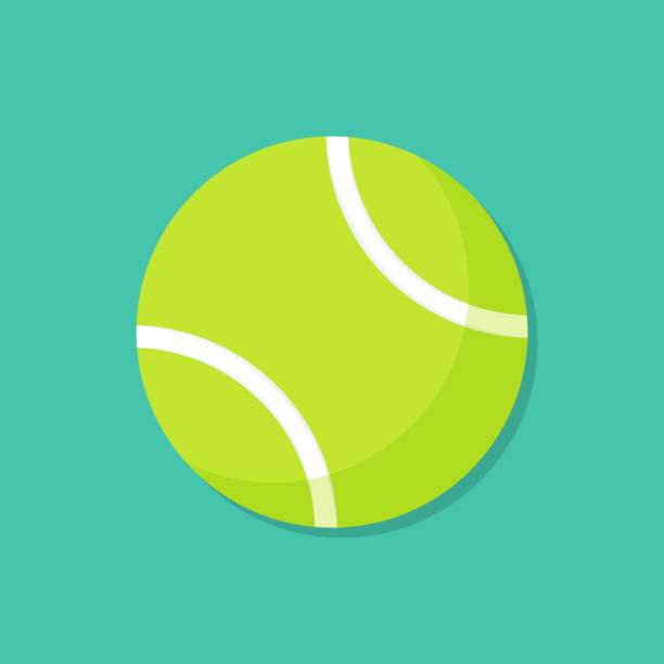 tennis ball cartoon illustration - tennisball stock-grafiken, -clipart, -cartoons und -symbole