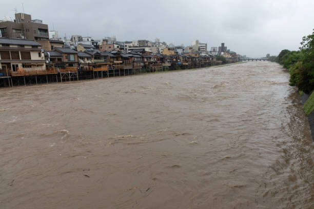 istock Torrential rain in Kyoto 997406380