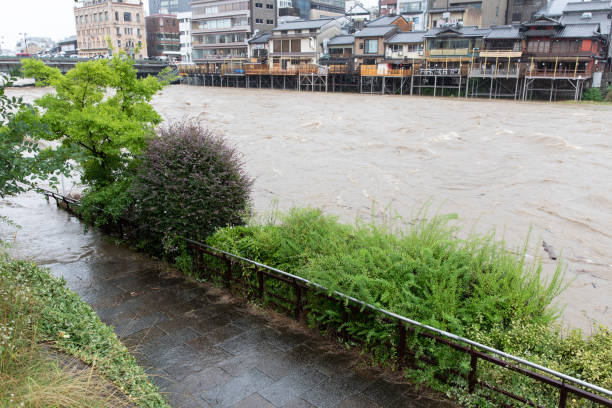 istock Torrential rain in Kyoto 997406654