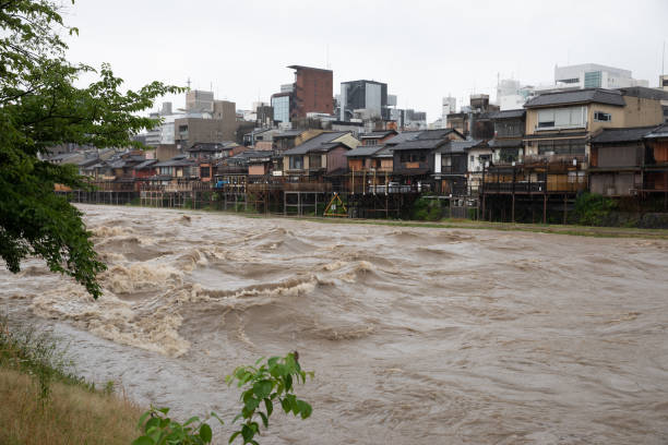 istock Torrential rain in Kyoto 997407500