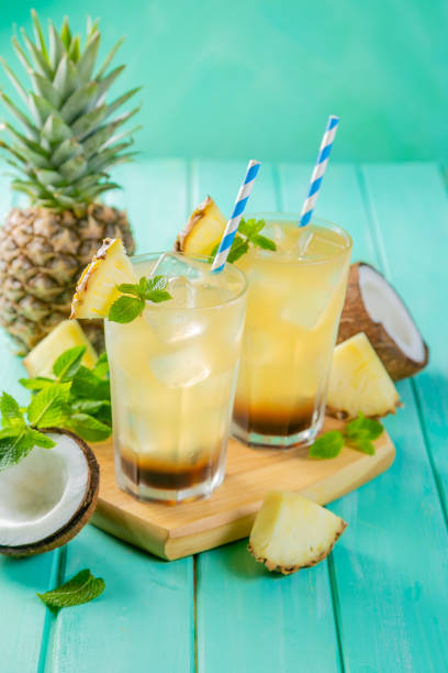 istock Summer coffee cocktail with coconut and pineapple 997407794