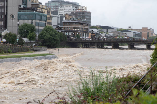 istock Torrential rain in Kyoto 997412044
