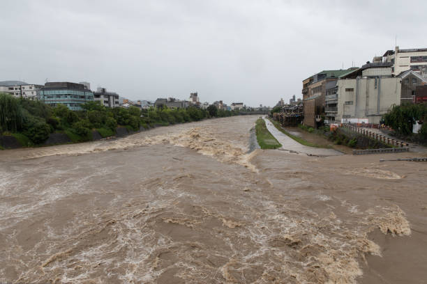 istock Torrential rain in Kyoto 997424790