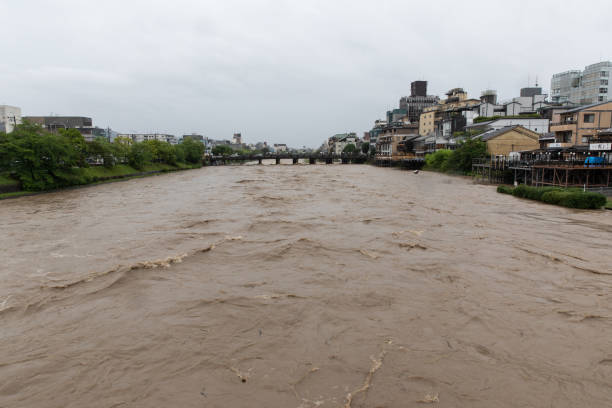 istock Torrential rain in Kyoto 997427362