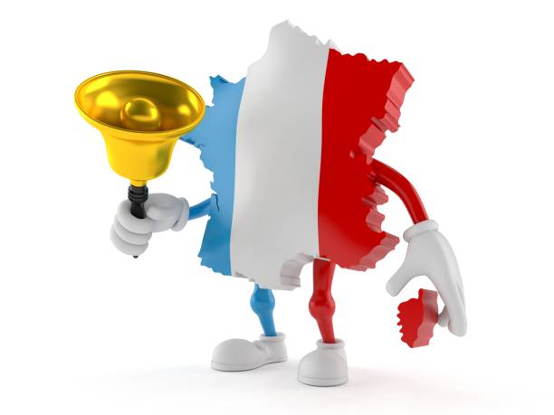 istock France character ringing a hand bell 997427696