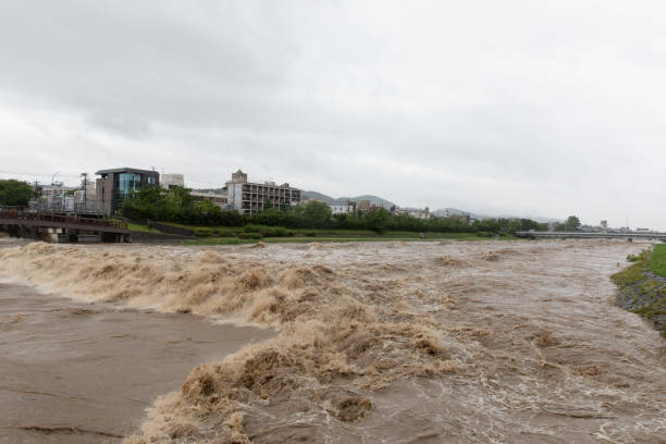 istock Torrential rain in Kyoto 997433220
