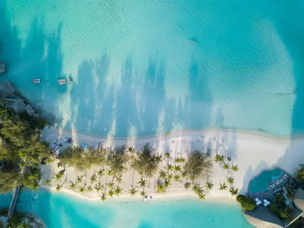 Beach Aerial View, French Polynesia