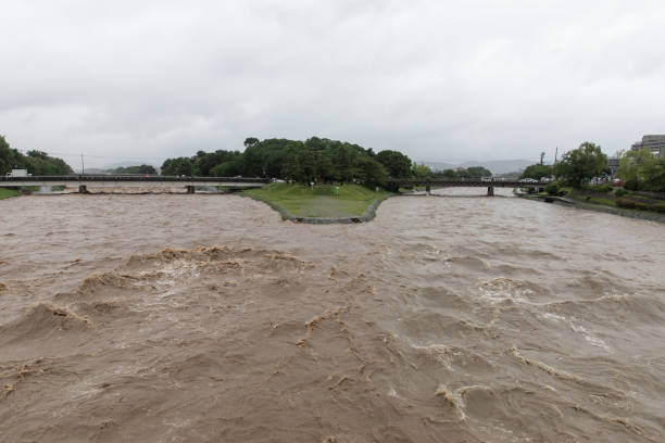 istock Torrential rain in Kyoto 997458592