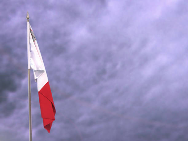 istock Flag of Malta hanging down dangling 997503866