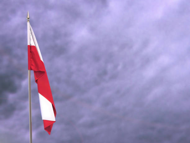 istock Flag of Poland hanging down dangling 997504670
